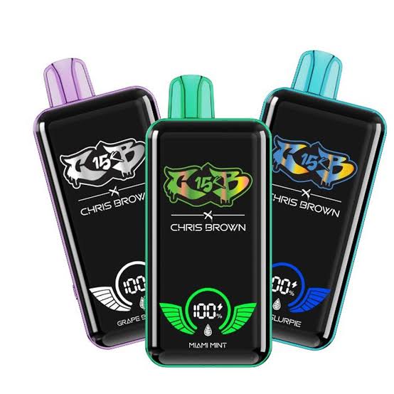 ویپ یکبار مصرف  پاد 15000 پاف کریس براون  chris Brown 15000 puffs