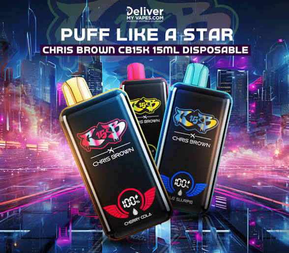 ویپ یکبار مصرف  پاد 15000 پاف کریس براون  chris Brown 15000 puffs