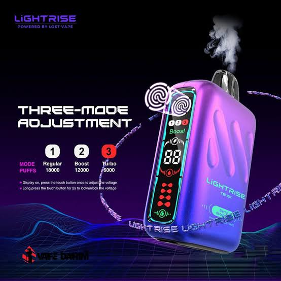 پاد یکبار مصرف لایت رایز کمپانی لاست ویپ 18000 هزار پاف Lost Vape Lightrise TB 18K Puffe Disposable Vape