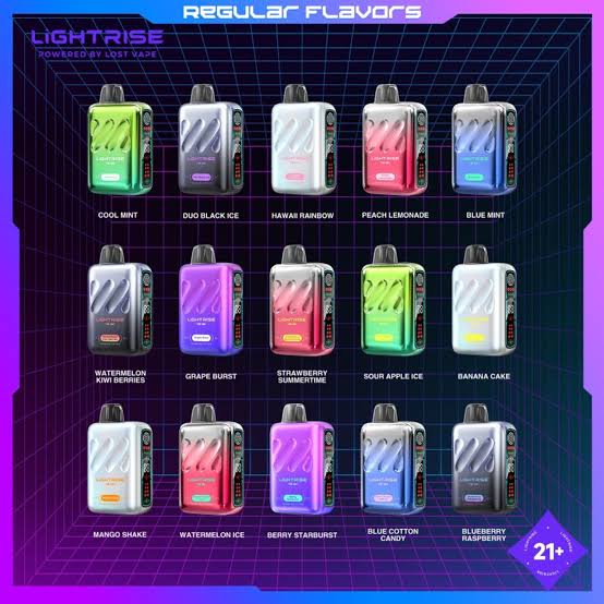 پاد یکبار مصرف لایت رایز کمپانی لاست ویپ 18000 هزار پاف Lost Vape Lightrise TB 18K Puffe Disposable Vape
